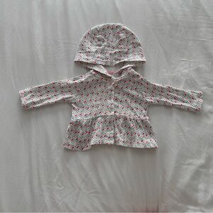 3/$20 Carter’s Floral Baby Hoodie and Jacket Set